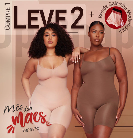 Body Modelador - Up Shaper - Compre 1 Leve 2 + Brinde Calcinha Modeladora